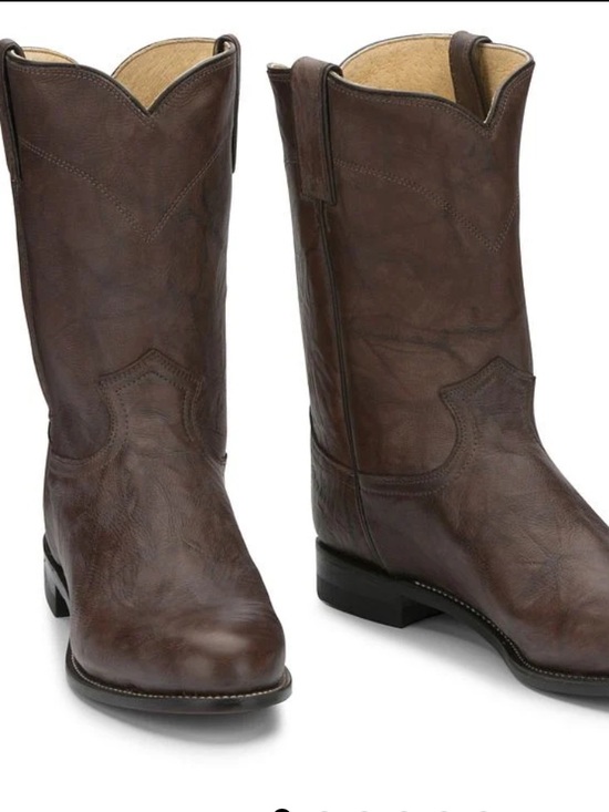 Justin Boots Other - Justin Boots Classic Roper Jackson 3162 Dark Brown Mens Size 8.5 D Western Rodeo